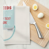 Onkruidverstuiving tuinonderhoud theedoek (Quarter Fold)