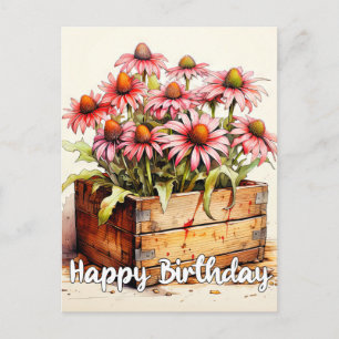 Onlangs Geplante Aster Bloem Kunst Briefkaart