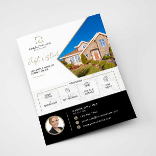Onlangs te koop Staand Onroerend Goed Modern Huis  Flyer
