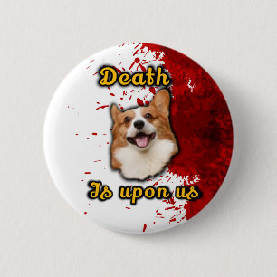 Onleesbare pin ronde button 5,7 cm