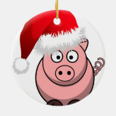 Online boerenkerstfoto keramisch ornament (Achterkant)