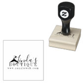 Online Boutique Clothing Hanger Logo Rubberstempel (Gestempeld)