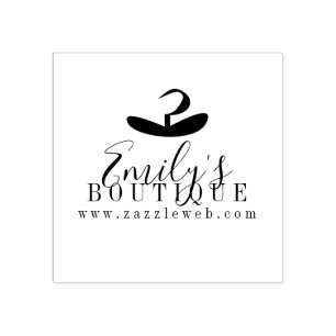 Online Boutique Hanger Clothing Logo Rubberstempel