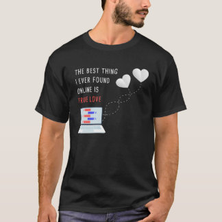 Online Dating Couples Relationship Valentineu2019s T-shirt