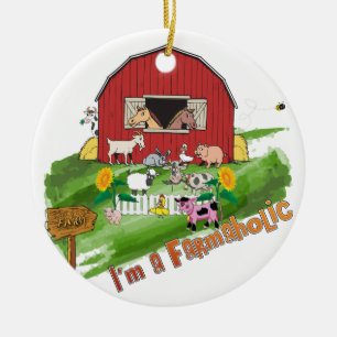 Online Farmaholic Ornament