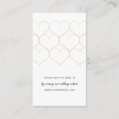 Online kaart met de 'Modern Gold Hearts bruiloft' (Voorkant)