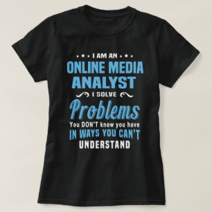 Online media-analist t-shirt
