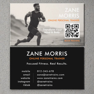 Online Persoonlijke Trainer QR Code Visitekaartje