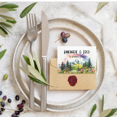 Online RSVP QR Code Berg Wildflower Informatiekaartje