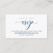 Online RSVP website reageren, bruiloft Informatiekaartje (Voorkant)