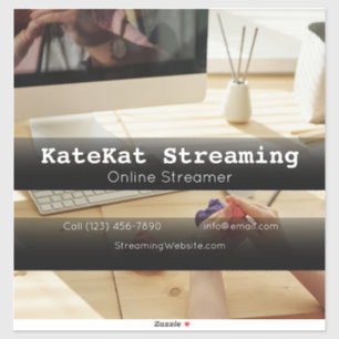 Online Steamer-bedrijf: reclameactiviteiten Sticker