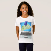 Online Street Map Meisjes T-shirt (Voorkant volledig)