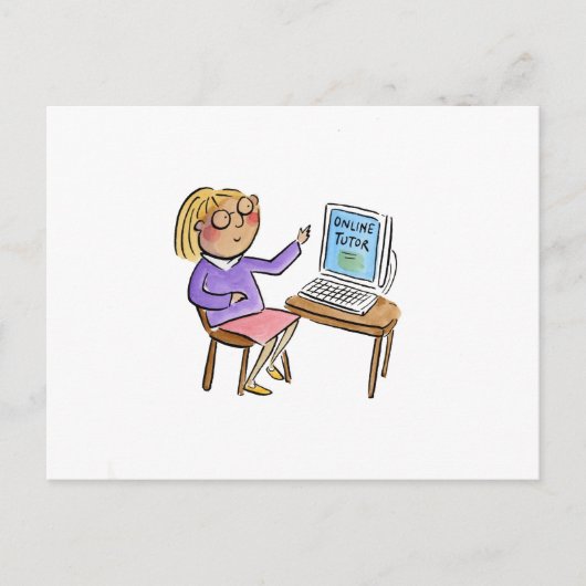 Online Tutor Briefkaart (Voorkant)