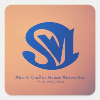 "Online verkoopspecialist" Vierkante Sticker