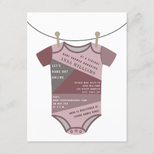 Online virtueel Baby shower per e-mail kruimelpak Kaart