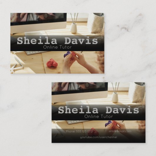 Online visitekaartje voor aanspreekpunt (Voorkant / Achterkant)