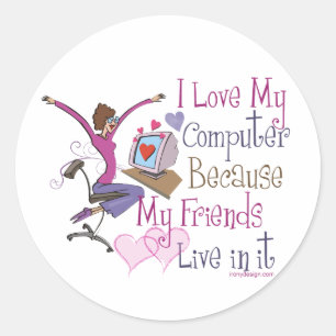 Online Vrienden Stickers