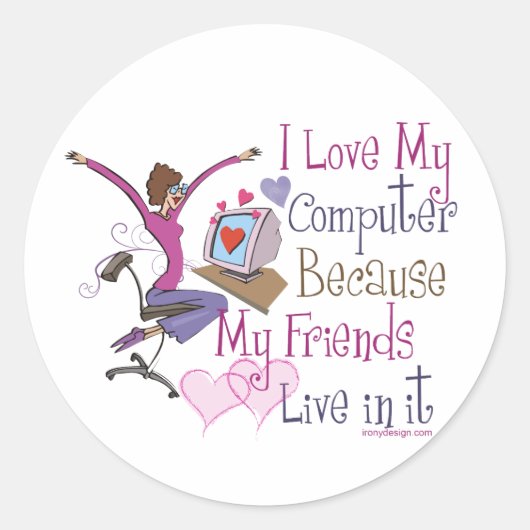 Online Vrienden Stickers (Voorkant)