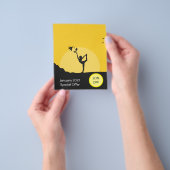 Online yoga business leaflet discount offer flyer (Hand)