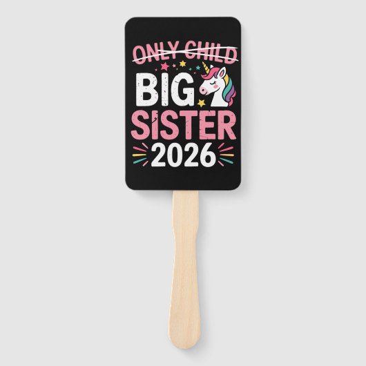 Only Child Crossed Out Big Sister 2026 Pregnancy  Handwaaier (Voorkant)