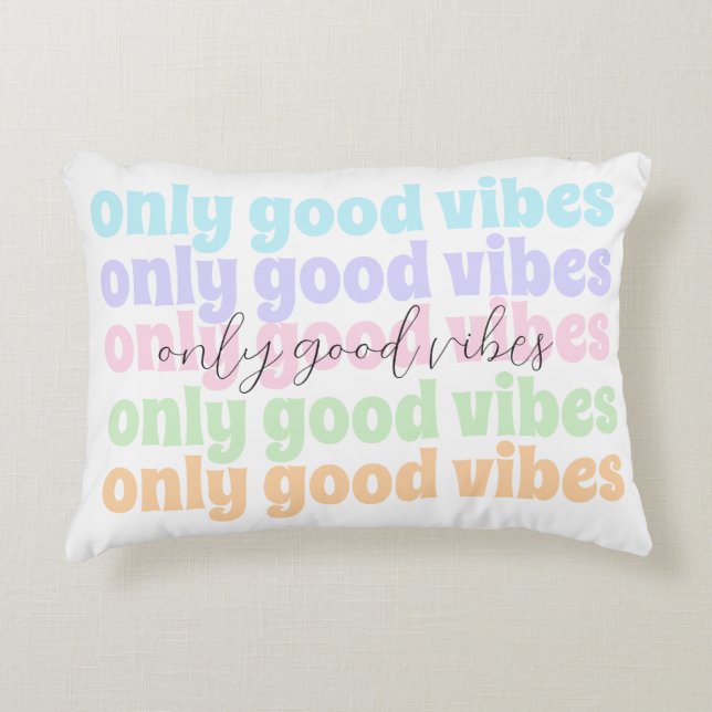 only good vibes accent kussen (Voorkant)