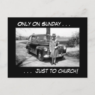 Only on Sunday. . Briefkaart