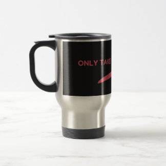 Only Take One Step Motivatieve T-Shirt - Minimali Reisbeker