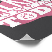 Only Talking To My Dog Today Funny Dog Lover Quote Poster (Hoek)