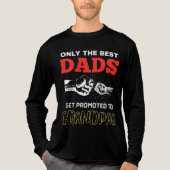 Only the Best Dads – Fist Fist Bump Tri-Blend Shirt (Voorkant volledig)