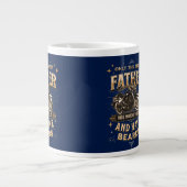 Only The Best Father Ride Motorcycles, Have Beards Extra Grote Beker (Voorkant)