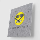 Only with you vierkante klok (Hoek)