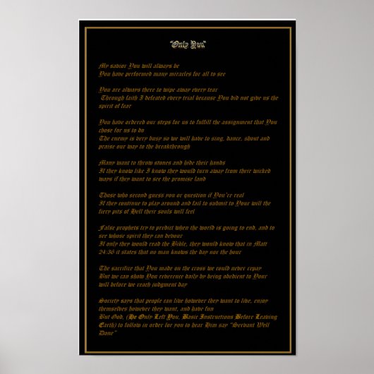 Only You - Poster (Devant)