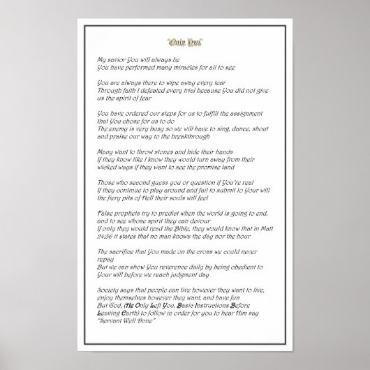 Only You - Poster  (Devant)