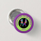Onmaskerend om mezelf badge te zijn ronde button 3,2 cm (Voorkant /achterkant)