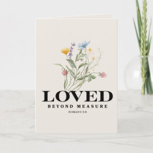Onmetelijk Geliefd – Romeinen 5:8 Christelijke Bij Kaart