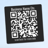 Onmiddellijk bewerkbare QR-code en bedrijfsnaam, e Labels