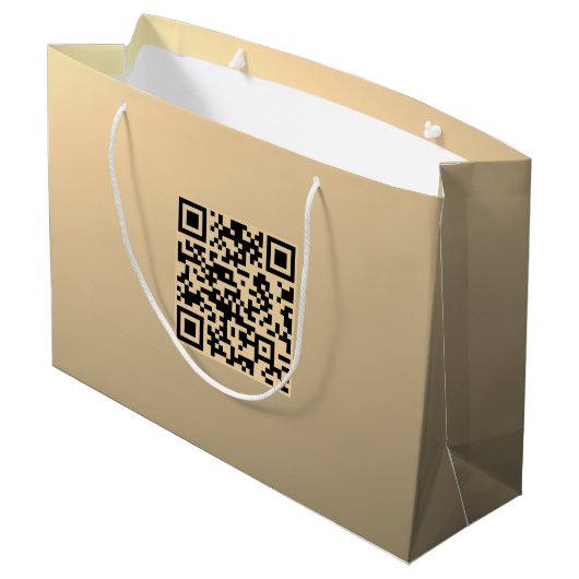 Onmiddellijk bewerkbare QR-code sjabloon | Nepgoud Groot Cadeauzakje (Achterkant Gekanteld)