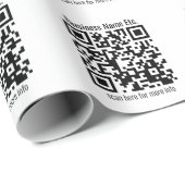 Onmiddellijk Creëer QR-code en -naam met verzegeld Cadeaupapier (Rol Hoek)