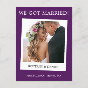 Onmiddellijke camera Fotobruiloft Aankondiging Paa Briefkaart