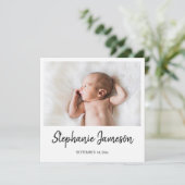 Onmiddellijke foto geboorteaankondiging 2 kaart (Staand voorkant)