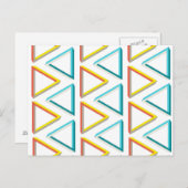 Onmogelijk driehoekig grijs patroon briefkaart (Voorkant / Achterkant)