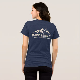 Onmogelijk is Gods uitgangspunt, Inspirerend Tri-Blend Shirt