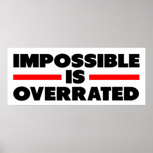 Onmogelijk wordt overschreven poster