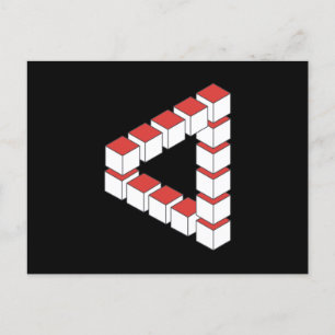 Onmogelijke driehoek Abstract Briefkaart