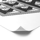 Onmogelijke driehoek optische verlichting poster (Hoek)