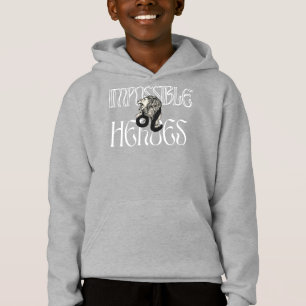 Onmogelijke helden slogan met een leeuw