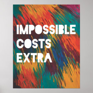 Onmogelijke kosten extra poster