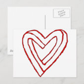 Onmogelijke optische hartverlichting briefkaart (Voorkant / Achterkant)