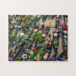 Onmogelijke puzzel - drijvende markt