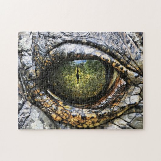Onmogelijke puzzel - krokodille oog (Horizontaal)
